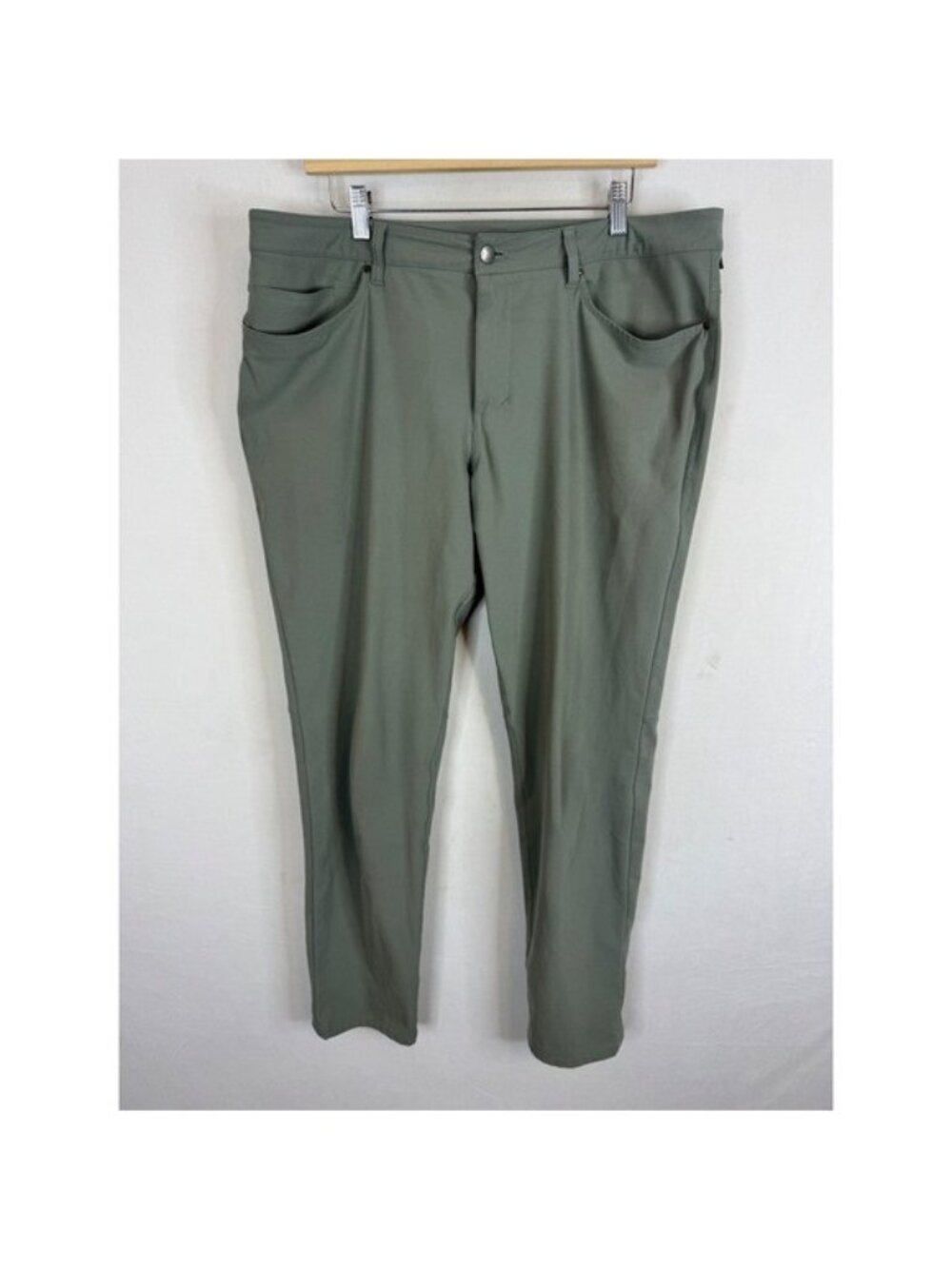 Lululemon ABC Pants Classic Warpstreme Sage Green 36x32 Stretch